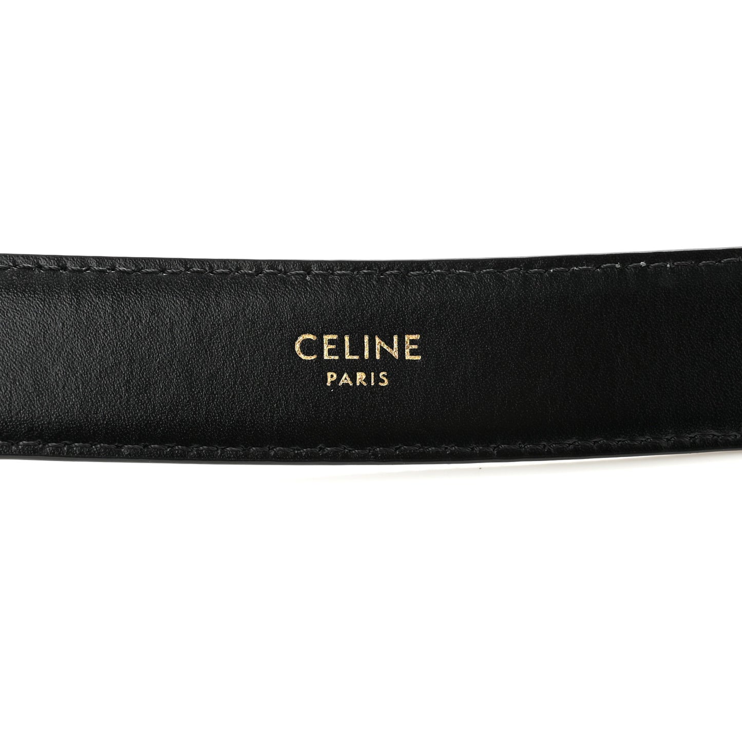 Taurillon Calfskin Medium 25mm Triomphe Belt 80 32 Black