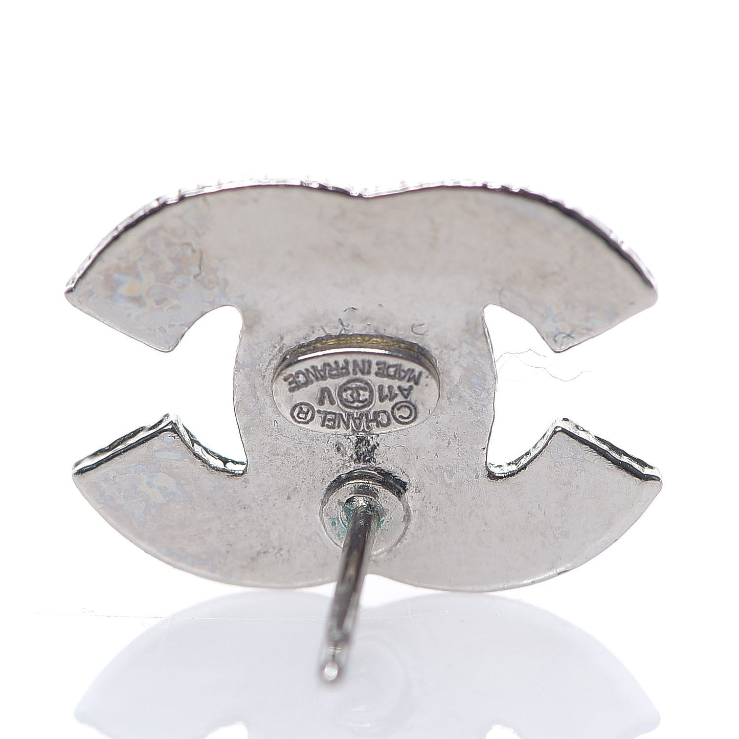 Crystal Mini Timeless CC Earrings Silver