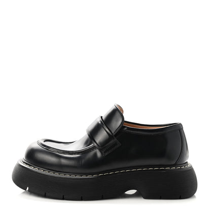 Bottega Veneta Brushed Calfskin Swell Loafers 40 Black 1 of 8