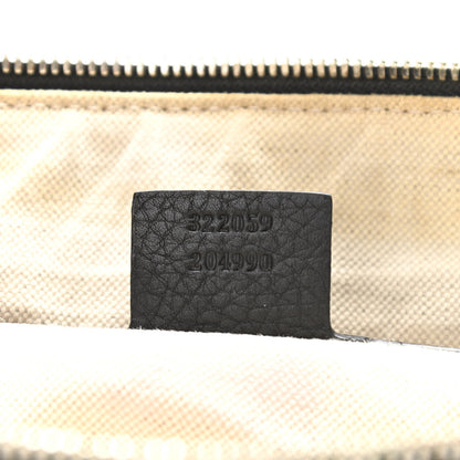 Gucci Pebbled Calfskin Medium Soho Messenger Bag Black 6 of 11