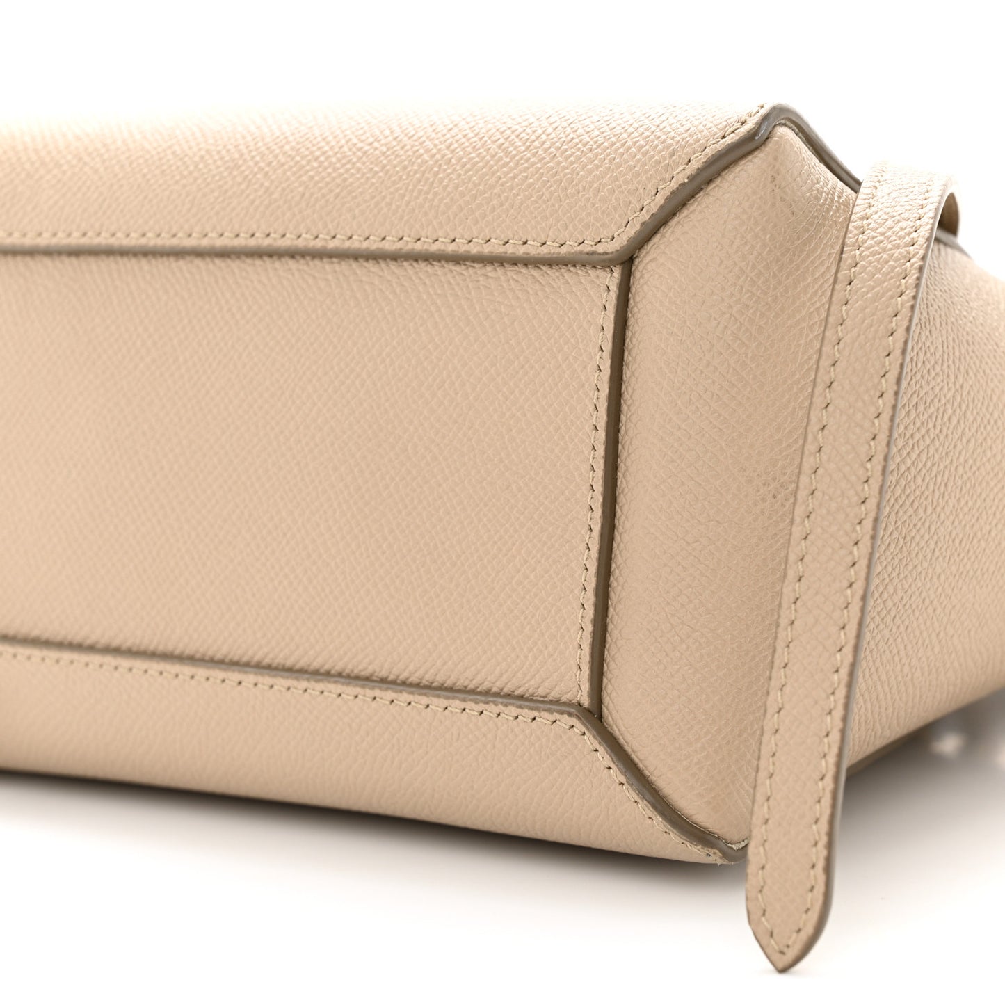 Grained Calfskin Nano Belt Bag Light Taupe