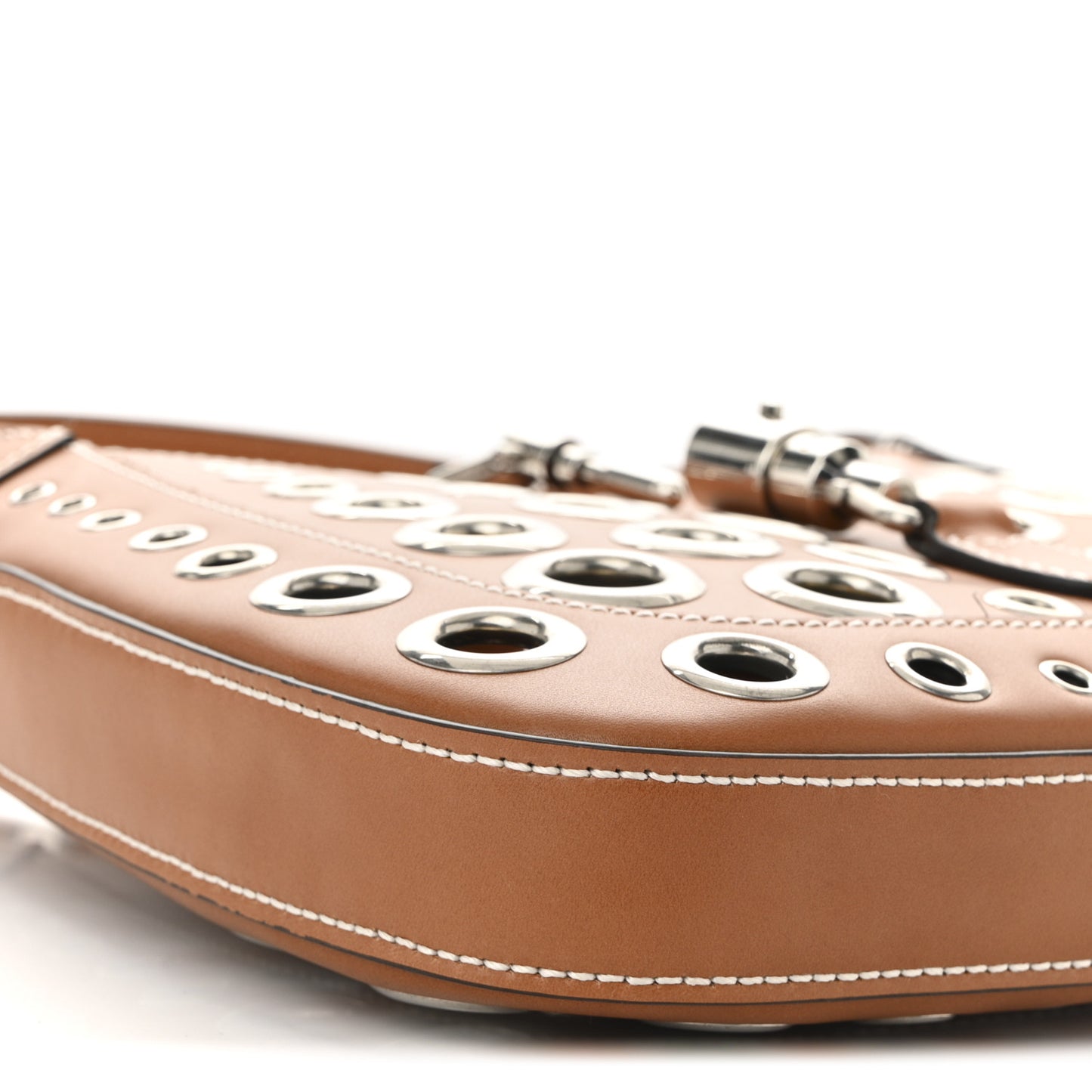 Calfskin Ha Ha Ha Jackie 1961 Eyelet Hobo Cuir