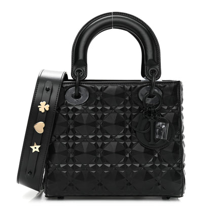Christian Dior Calfskin Cannage Diamond Small My ABCDior Lady Dior Black 1 of 10