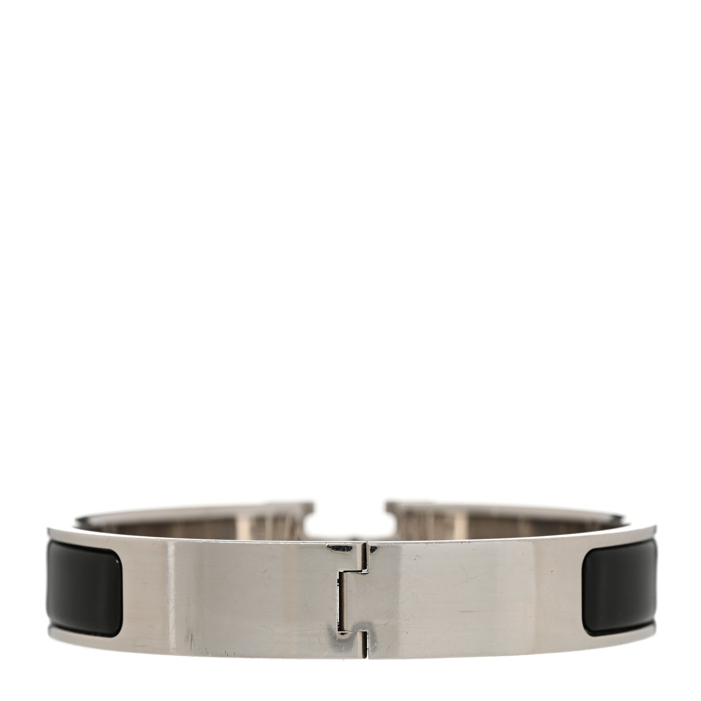 Enamel Narrow Clic Clac H Bracelet GM Black