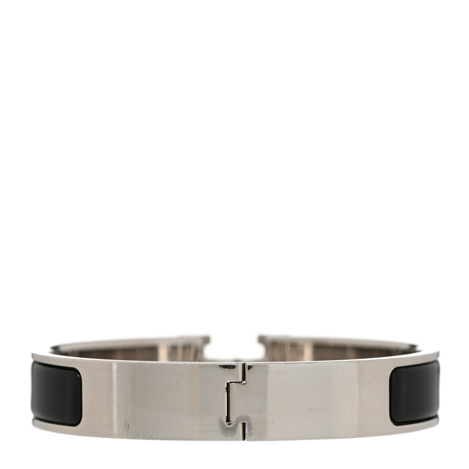 Hermes Enamel Narrow Clic Clac H Bracelet GM Black 3 of 7