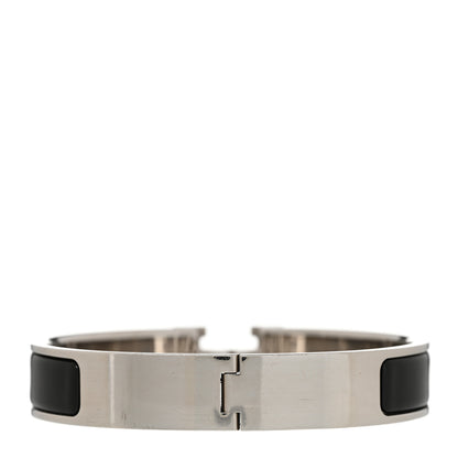 Hermes Enamel Narrow Clic Clac H Bracelet GM Black 3 of 7