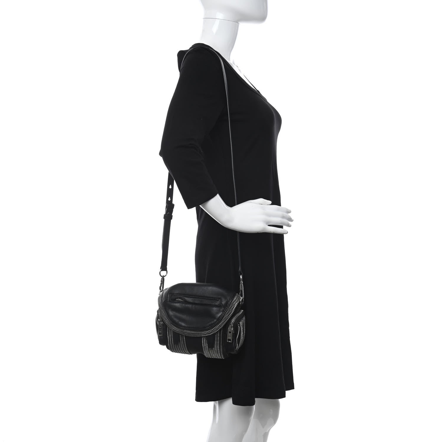 Alexander Wang Lambskin Micro Marti Crossbody Black 2 of 12