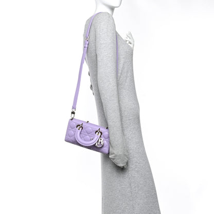 Christian Dior Lambskin Cannage Small Lady D-Joy Lilac 2 of 11