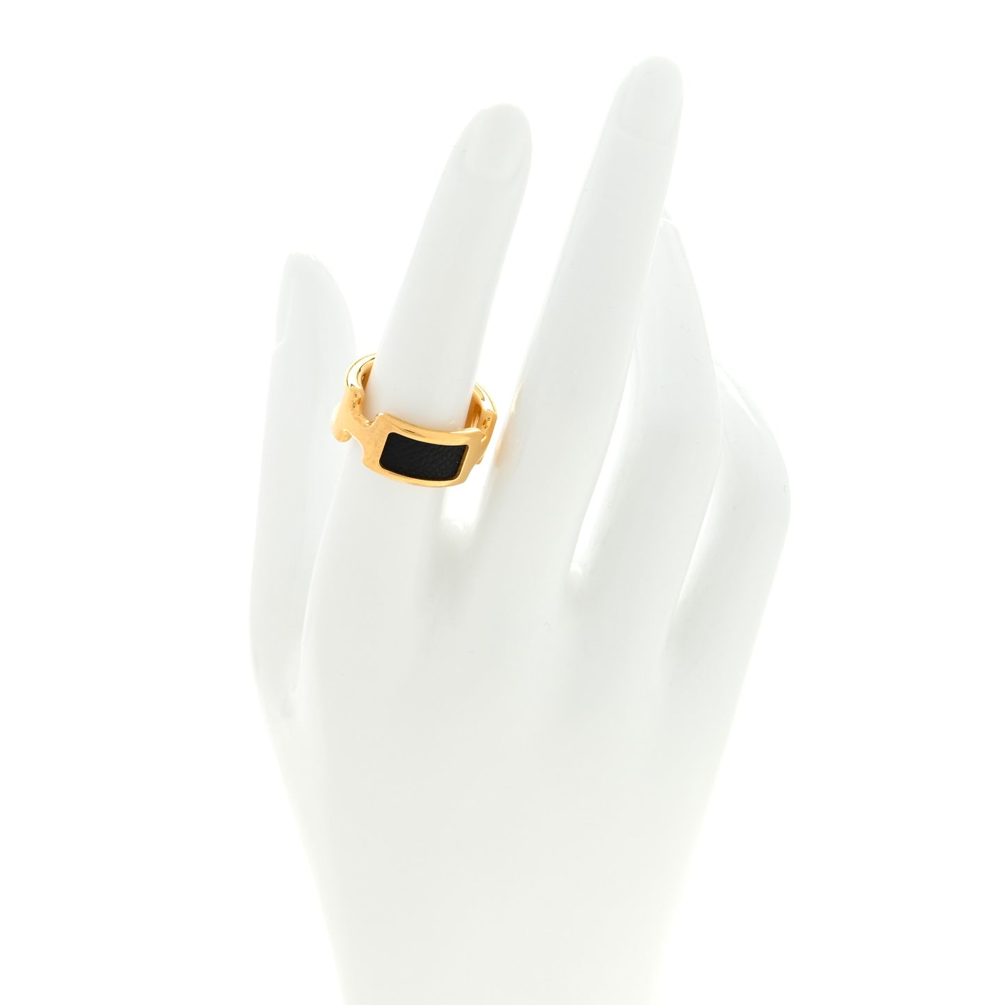 Madame Calfskin Olympe Ring M Black