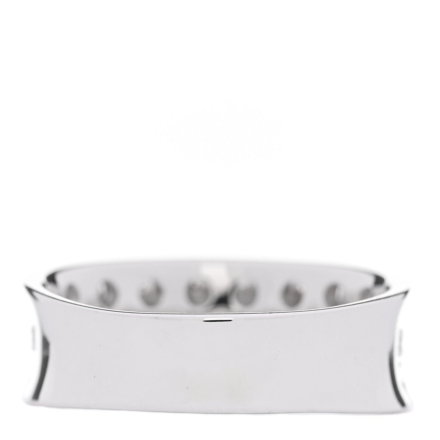 18K White Gold Diamond 1.33ct Half Band Ring  54 7