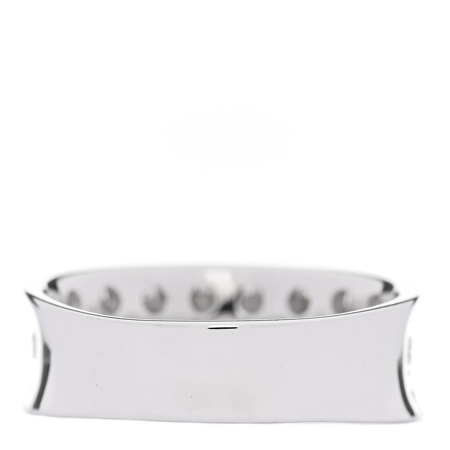 Parker & West by FASHIONPHILE 18K White Gold Diamond 1.33ct Half Band Ring  54 7 3 of 5