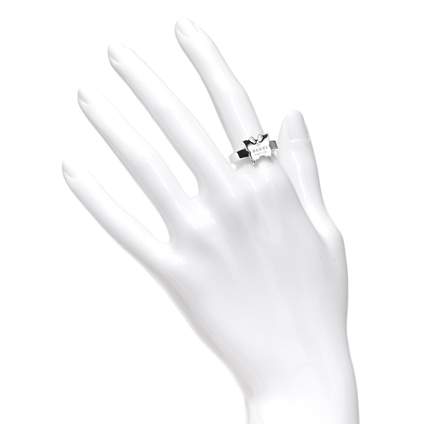 Sterling Silver Butterfly Band Ring 54 6.75
