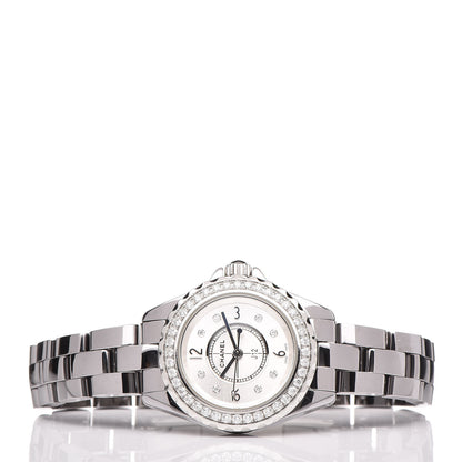 Chanel Titanium Ceramic Diamond Bezel 29mm J12 Quartz Watch 3 of 7