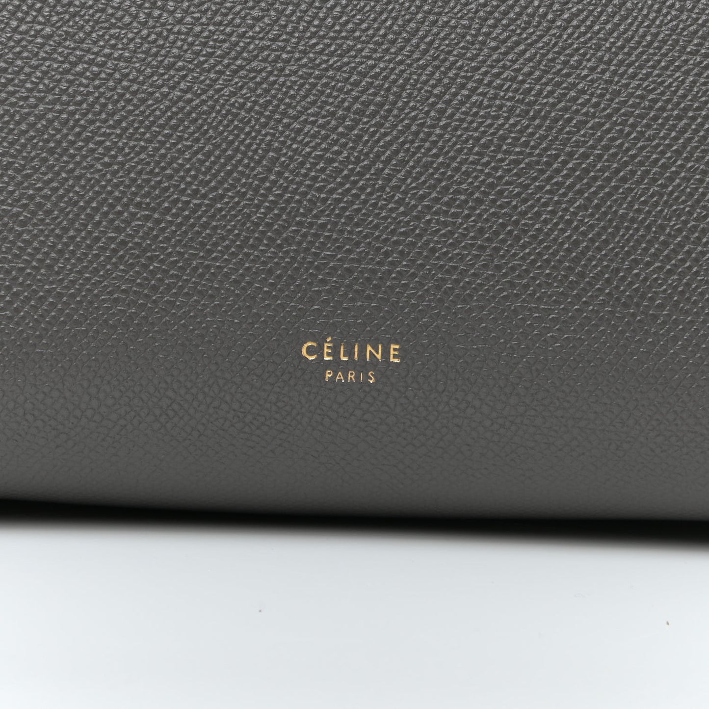 Grained Calfskin Micro Belt Bag Grey