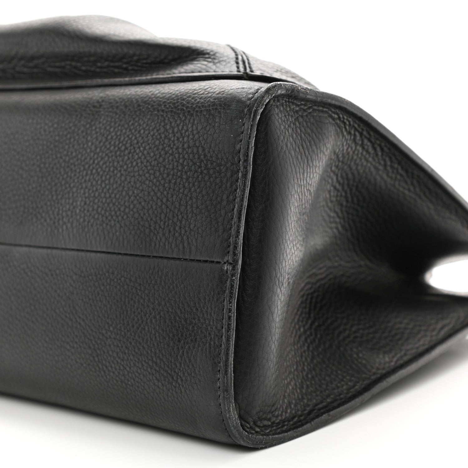 Gucci Calfskin Bamboo Handle Tote Black 10 of 13