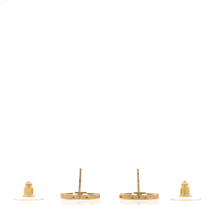Chanel Crystal CC Earrings Gold 3 of 5