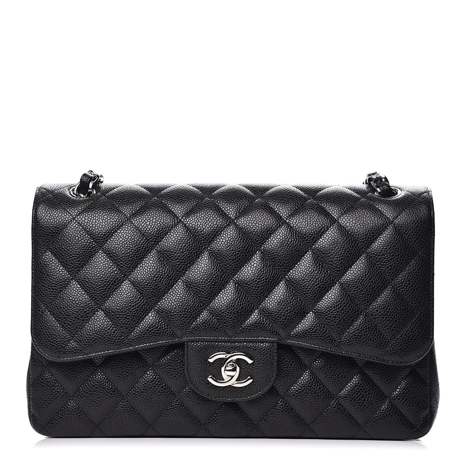 Chanel Caviar Quilted Jumbo Double Flap Black 1 of 9
