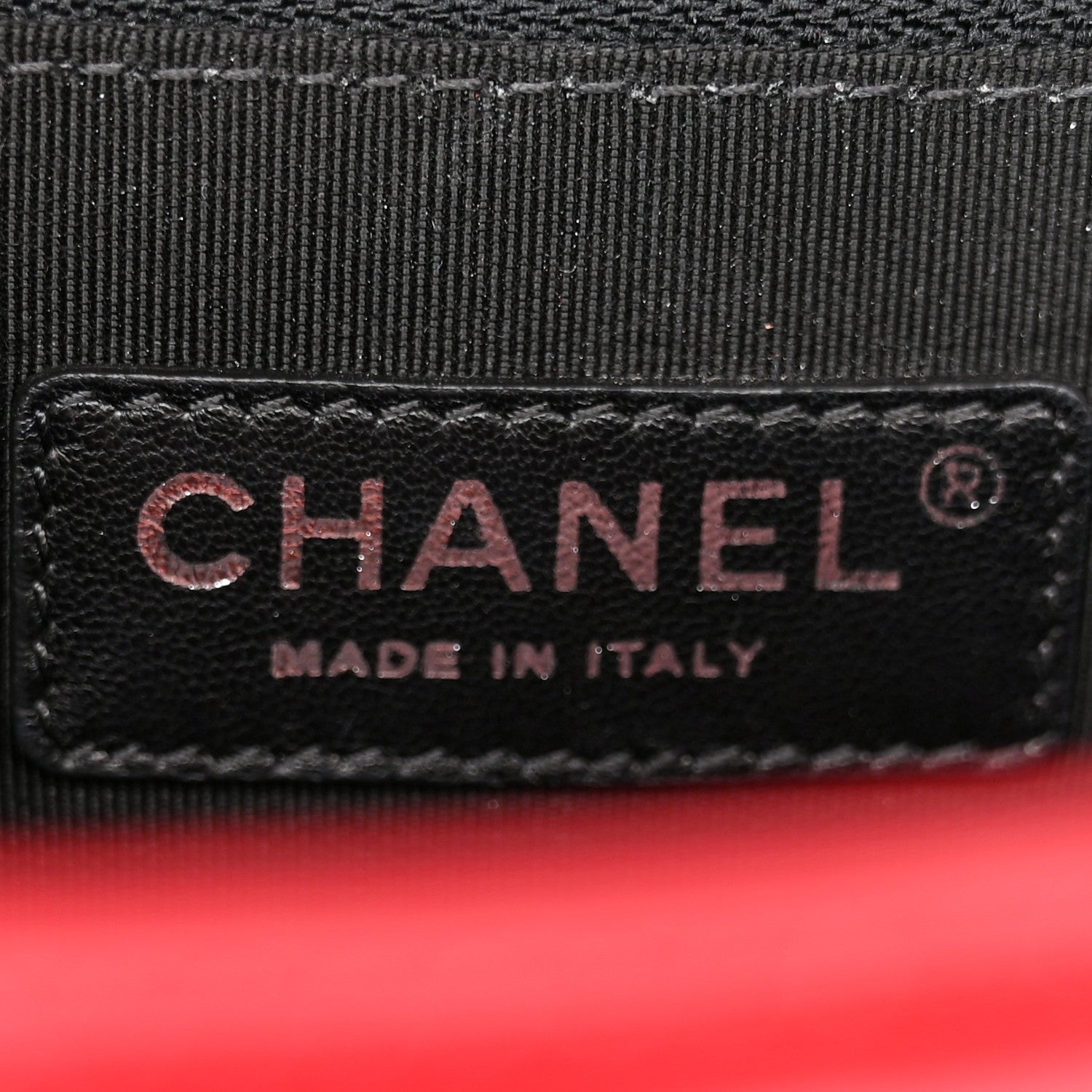 Chanel Patent Calfskin New Medium Plexiglass Boy Flap Red 6 of 11