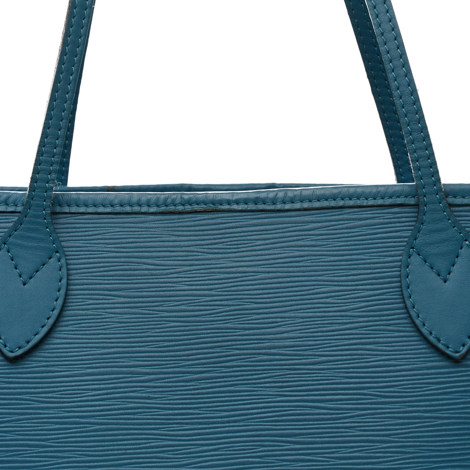 Louis Vuitton Epi Neverfull MM Cyan 10 of 14