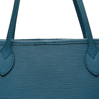 Louis Vuitton Epi Neverfull MM Cyan 10 of 14