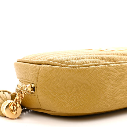 Saint Laurent Grain De Poudre Matelasse Monogram Mini Lou Camera Bag Light Chartreuse 9 of 10