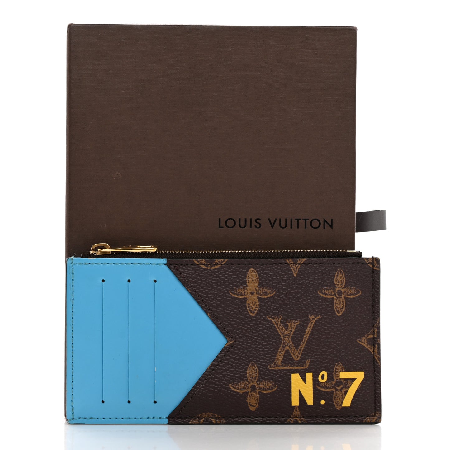 Monogram Vintage Calfskin Trunk L'œil Coin Card Holder
