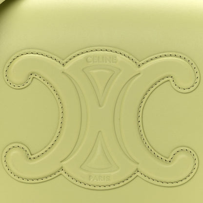 Celine Smooth Calfskin Cuir Triomphe Folco Crossbody Bag Light Jade 8 of 11