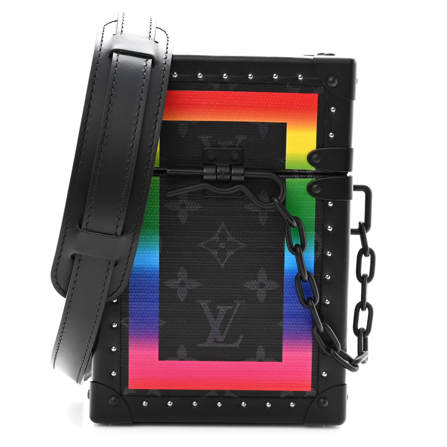 Monogram Eclipse Rainbow Vertical Trunk Black