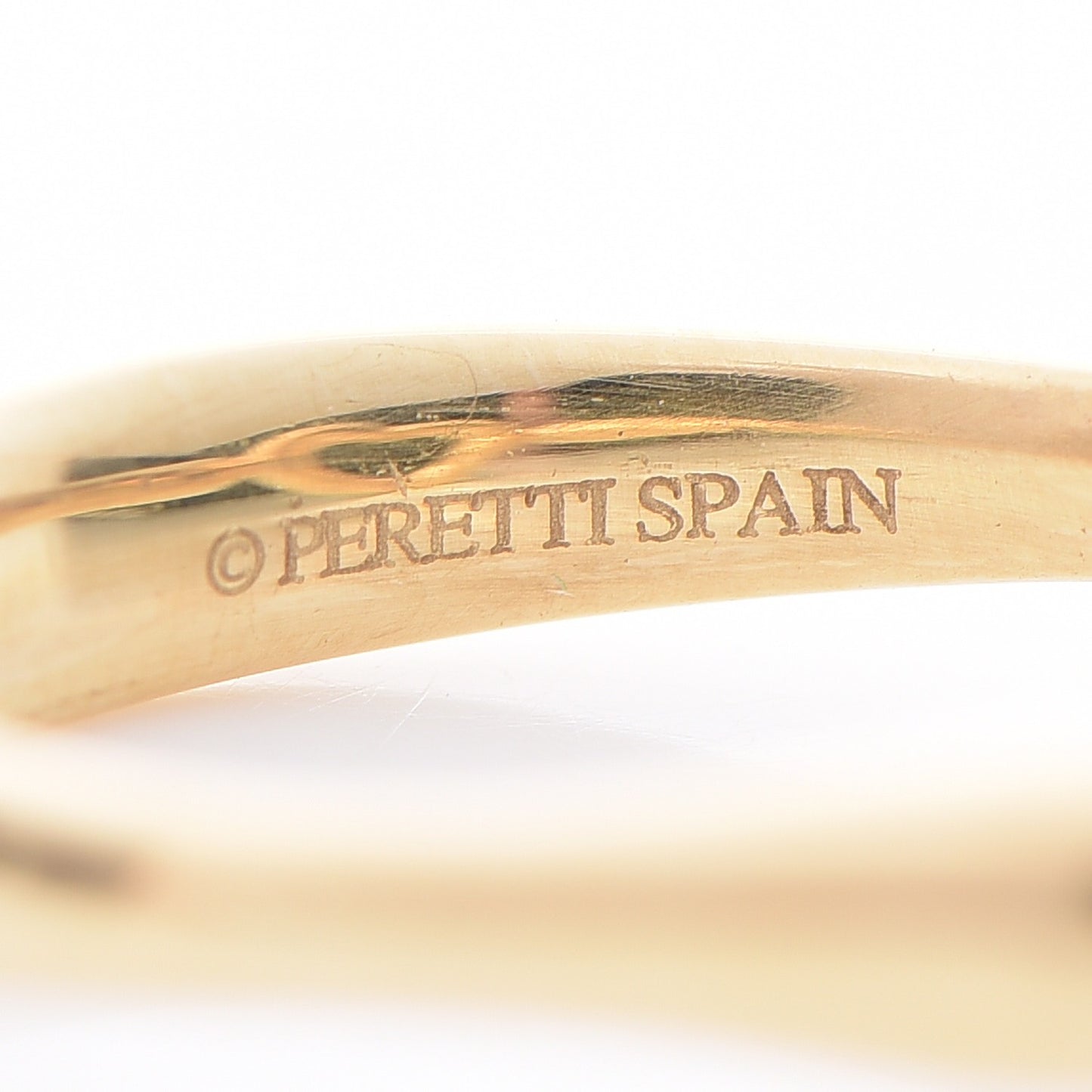 18K Yellow Gold Diamond Elsa Peretti Open Heart Ring 5
