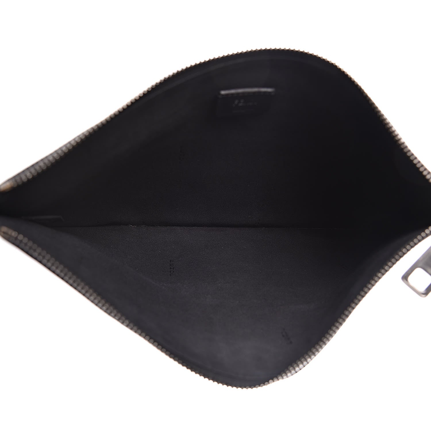 Fendi Vitello Grace FF 1974 Embossed Pouch Black 5 of 7
