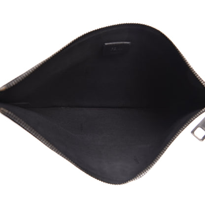 Fendi Vitello Grace FF 1974 Embossed Pouch Black 5 of 7
