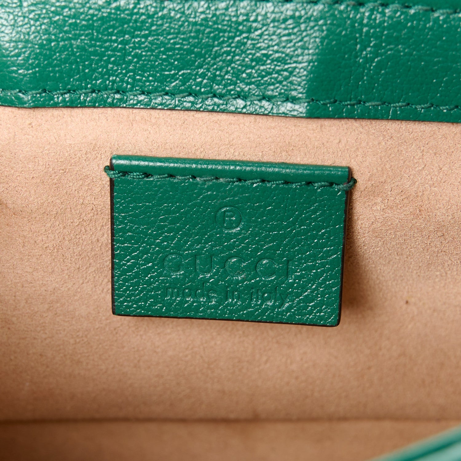 Gucci Azalea Calfskin Enamel Matelasse Diagonal Super Mini Torchon GG Marmont Shoulder Bag New Shamarock Emerald 6 of 11