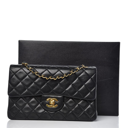 Chanel Lambskin Quilted Small Double Flap Black 14 of 14