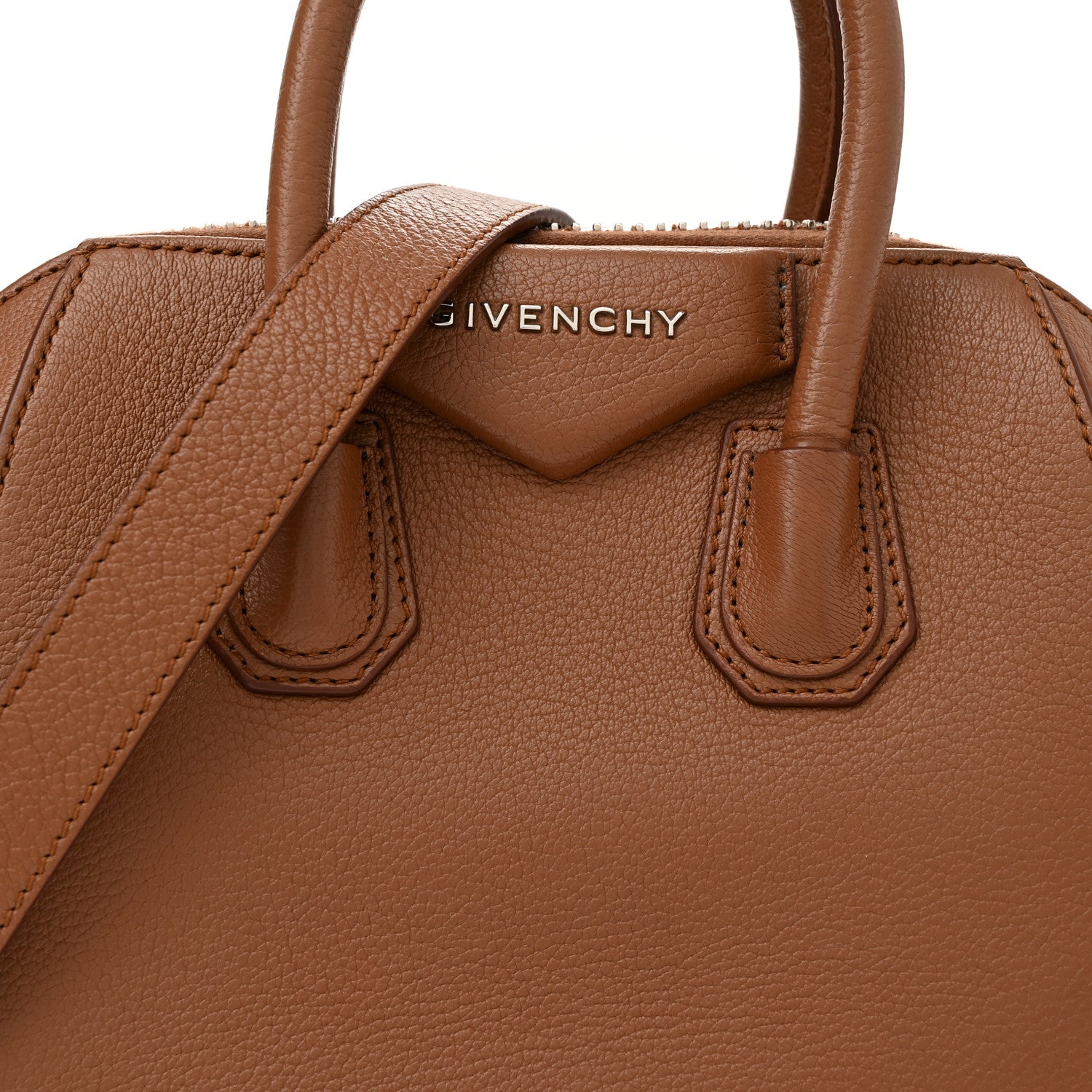 Givenchy Sugar Goatskin Mini Antigona Caramel 8 of 11
