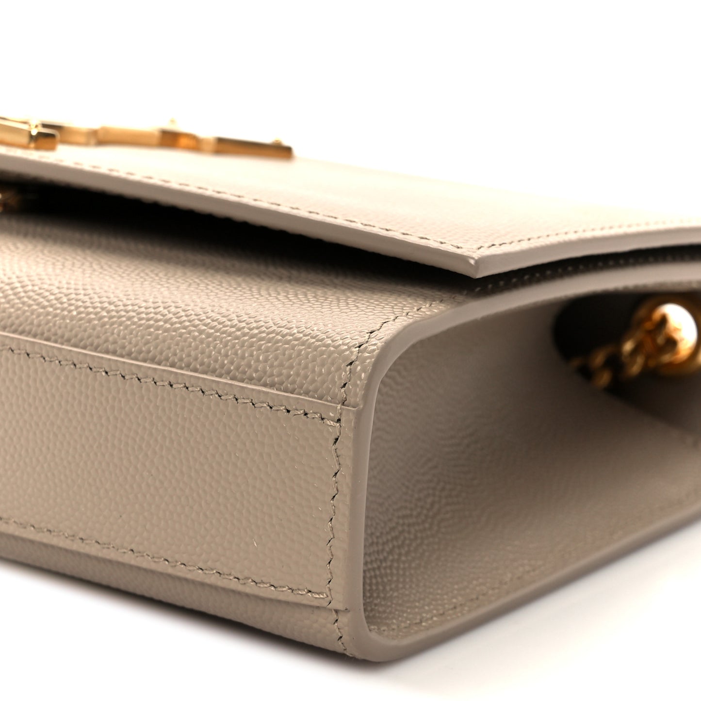 Grain De Poudre Small Monogram Kate Satchel Dark Beige