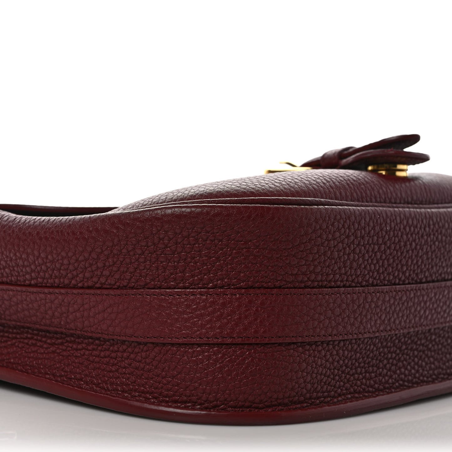 Grained Calfskin Large Bobby Flap Red Bricks