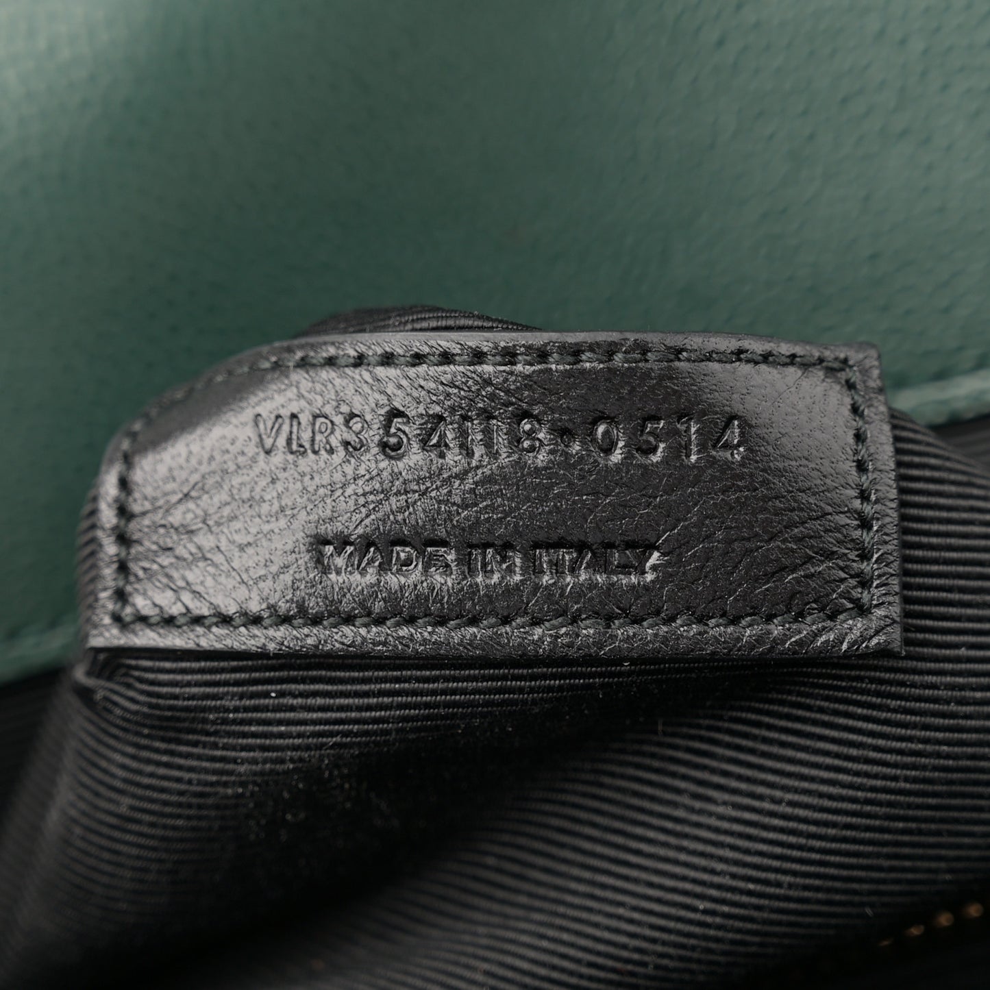 Grain De Poudre Matelasse Chevron Large Monogram Satchel Dark Green