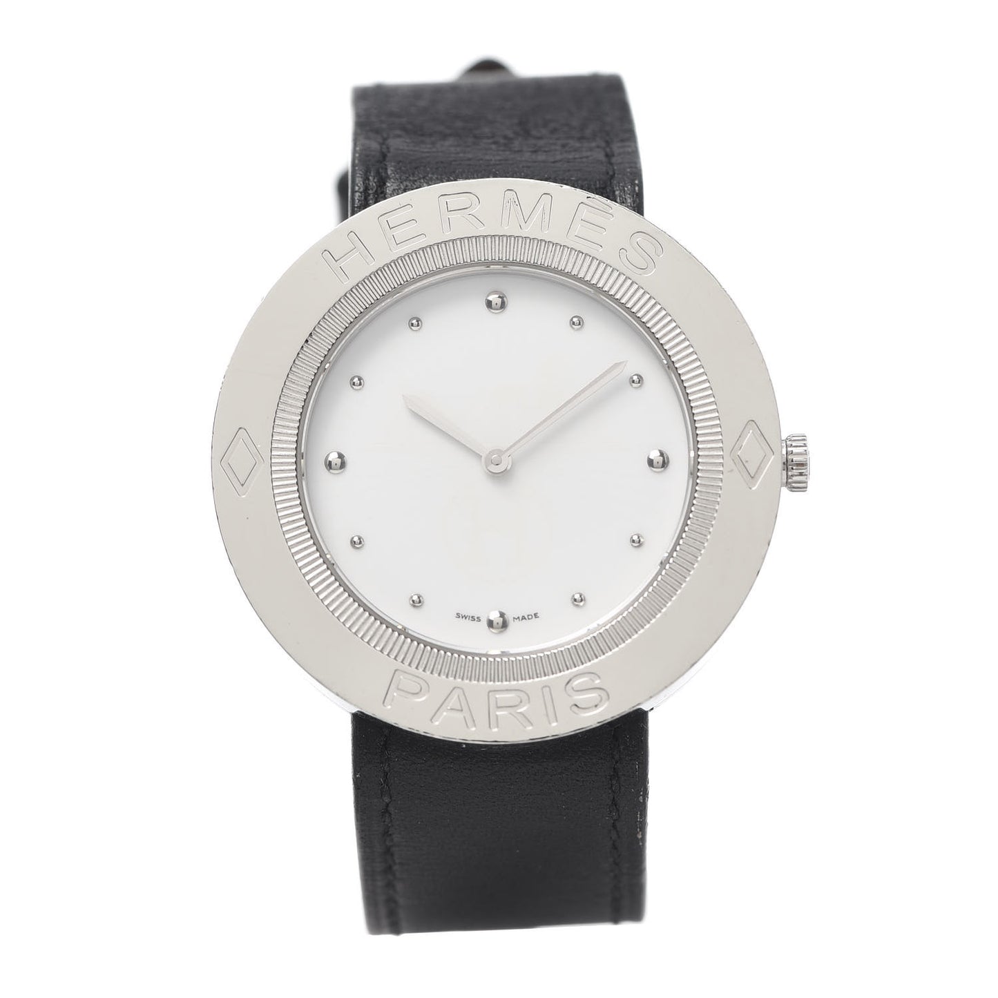 Stainless Steel Barenia 38mm Passe Quartz Watch Noir