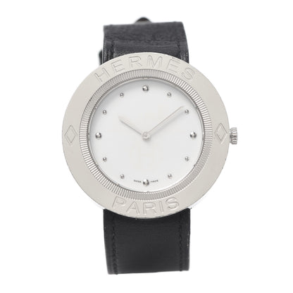 Hermes Stainless Steel Barenia 38mm Passe Quartz Watch Noir 1 of 6