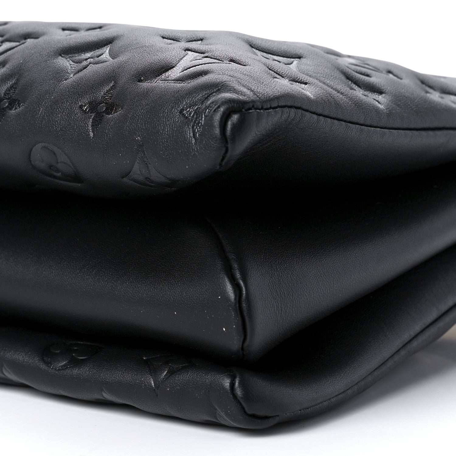 Louis Vuitton Lambskin Embossed Monogram Coussin MM Black 8 of 8