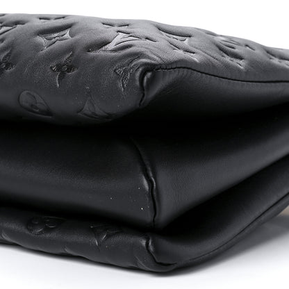 Louis Vuitton Lambskin Embossed Monogram Coussin MM Black 8 of 8