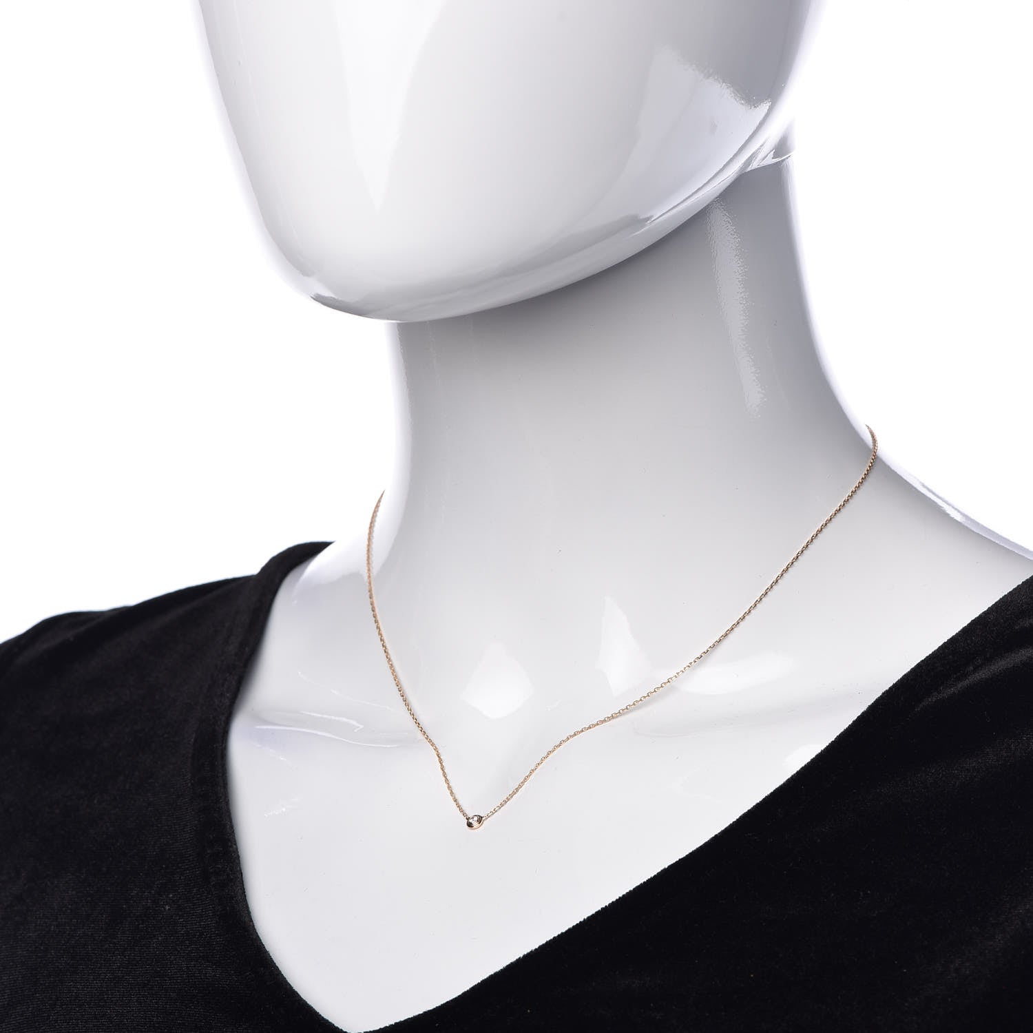 Cartier 18K Pink Gold Diamond XS D'Amour Pendant Necklace 2 of 6