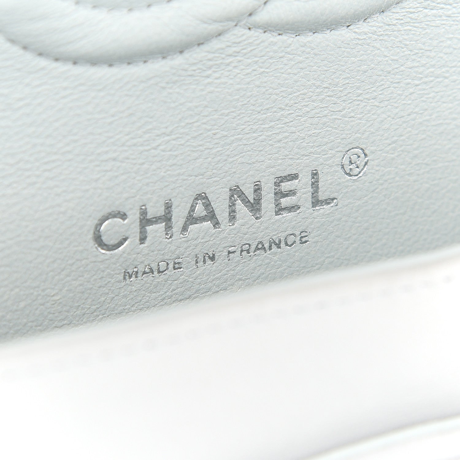 Chanel Lambskin Quilted Medium Double Flap Grey 5 of 9