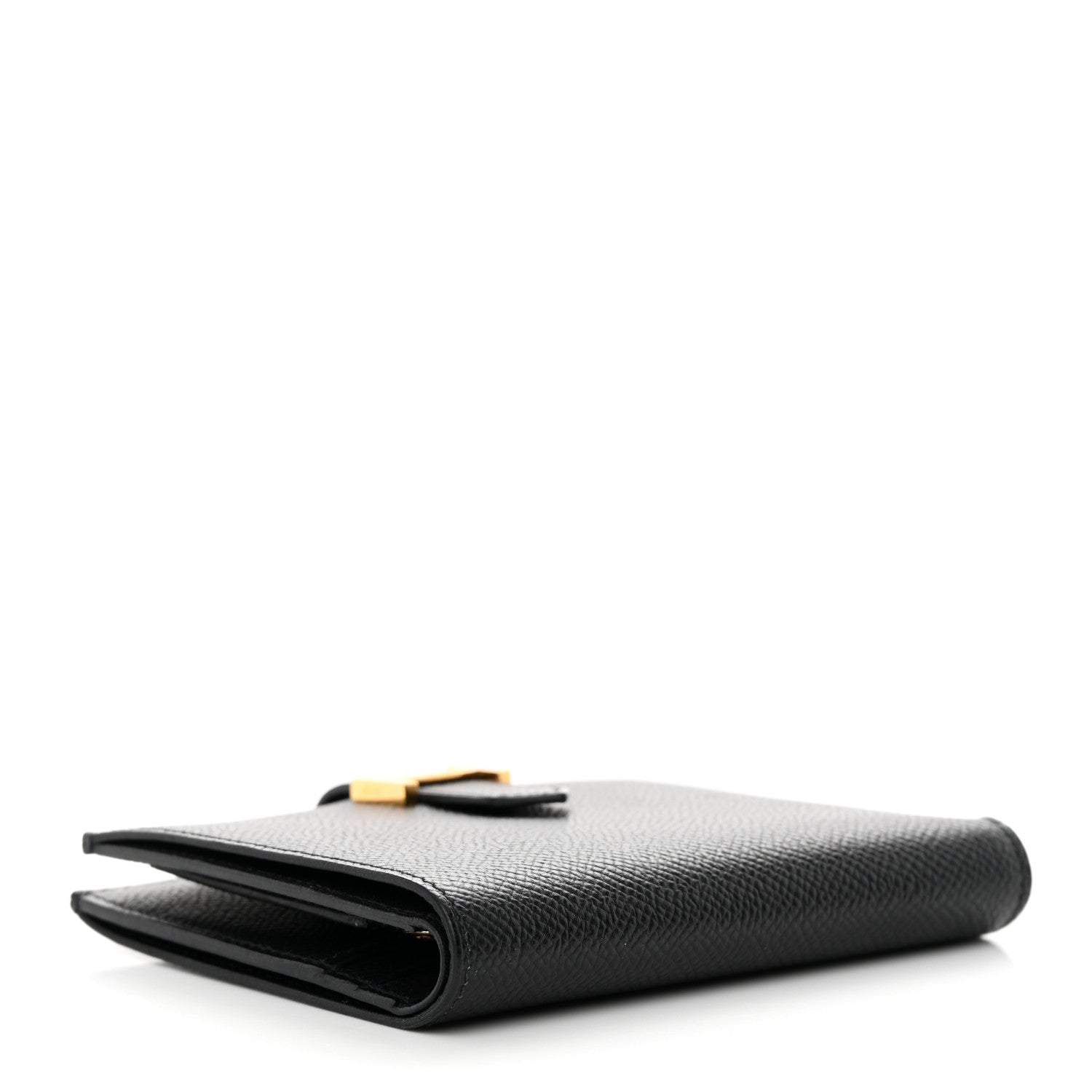 Hermes Epsom Bearn Compact Wallet Black 4 of 15