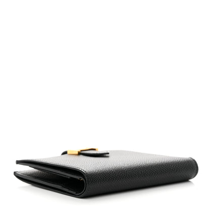 Hermes Epsom Bearn Compact Wallet Black 4 of 15