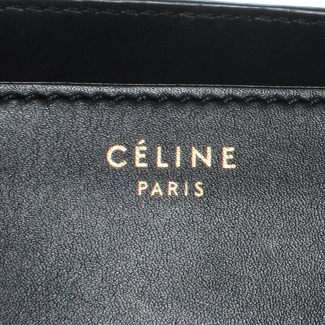 Celine Smooth Calfskin Mini Luggage Black 6 of 8