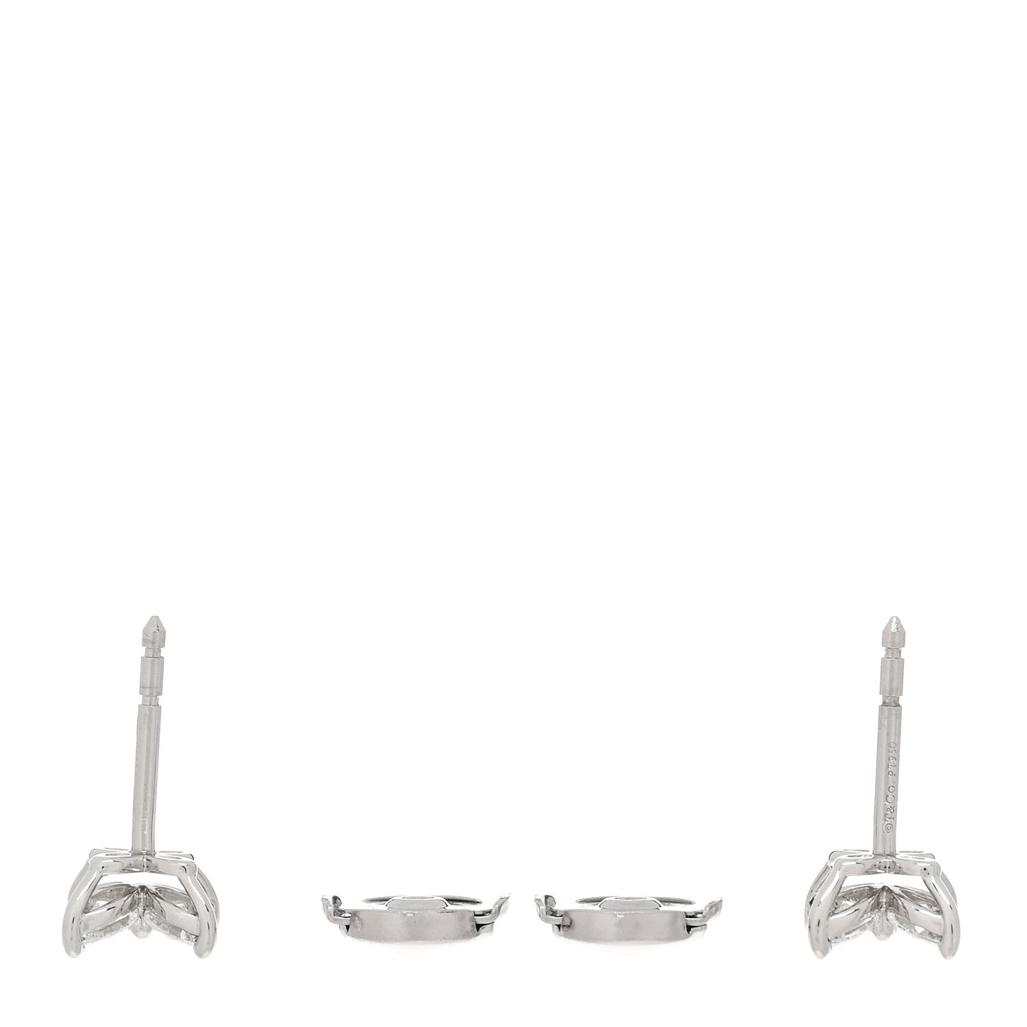 Platinum Diamond .64ct Small Victoria Earrings