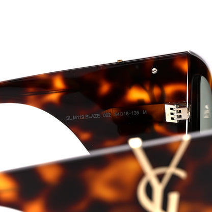 Saint Laurent Acetate Blaze Sunglasses SL M119 Tortoise 5 of 9