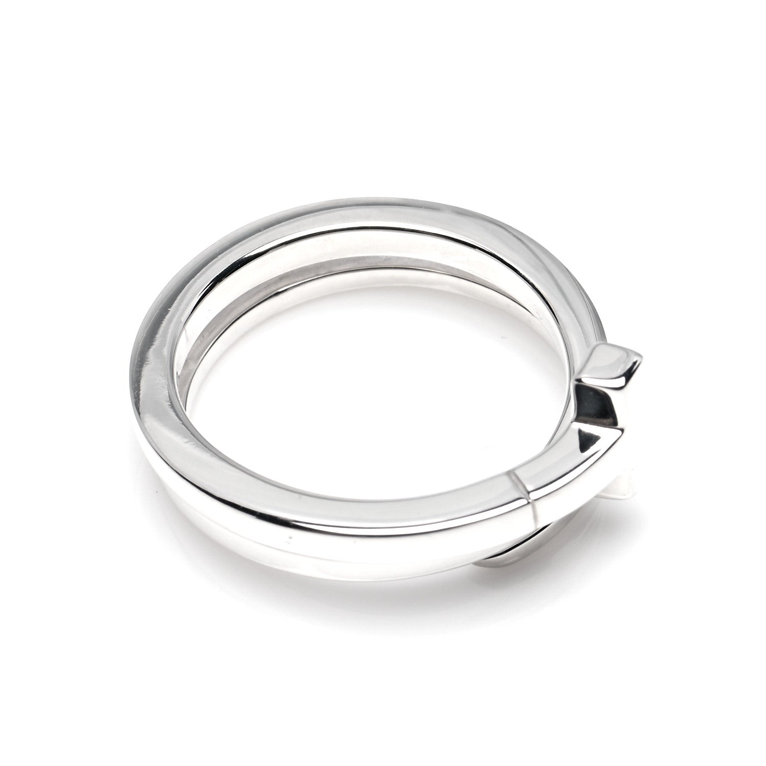 Tiffany Sterling Silver T Square Wrap Ring 53 6.5 5 of 5