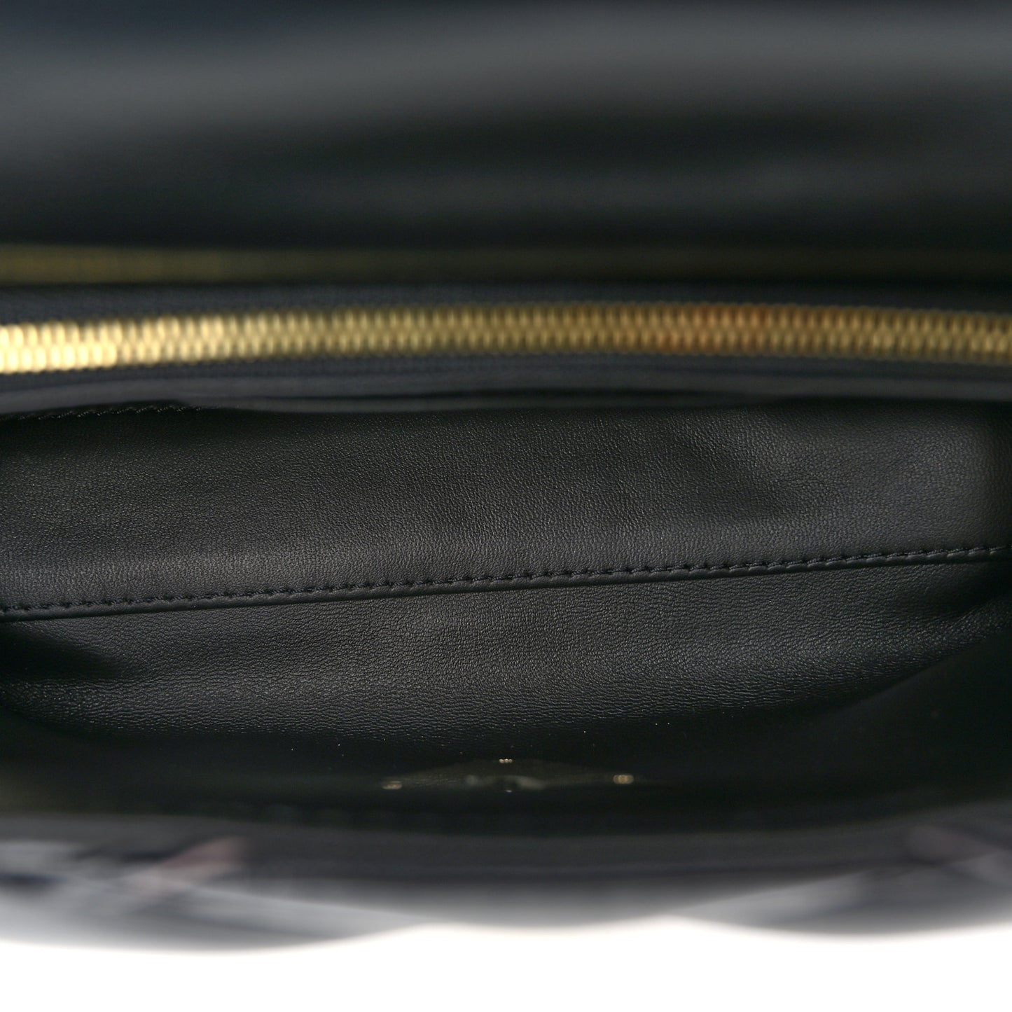 Lambskin Malletage Top Handle GO-14 MM Black Pink